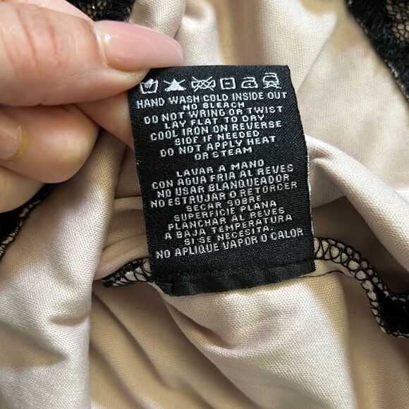 Morgan & Co black formal mini lace dress Sz- 5/6 - Picture 15 of 16